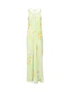 Pinko Zigolo Dress In Green