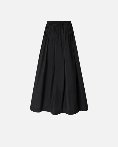 Pinko - Long Skirt With Elasticated Waist - L In Black