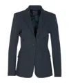 Pinko Tailored Jacket With Flap Pockets And Notched Lapels In Blue