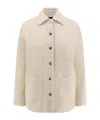 Pinko Ghiacciolo Tweed Jacket In Brown