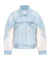 Pinko Long Sleeve Denim Jacket In Blue