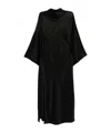 Pinko Open-back Midi Dress In Black