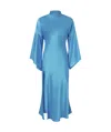 Pinko Long Sleeve Dress In Blue