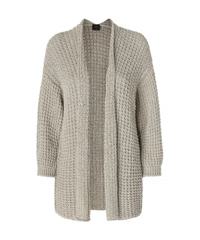 Pinko Long Sleeve Knitted Cardigan In Nude
