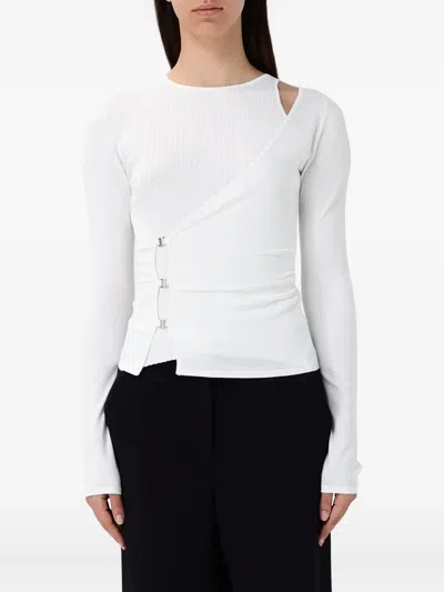 Pinko Long-sleeve Layered T-shirt In White