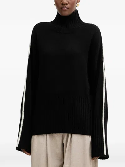 Pinko Long-sleeve Roll-neck Sweater In Black