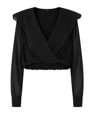 Pinko Long Sleeve Shirt In Black