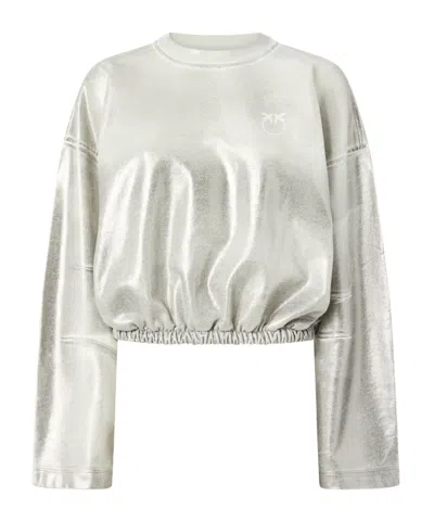Pinko Long Sleeve Sweatshirt In Neutral