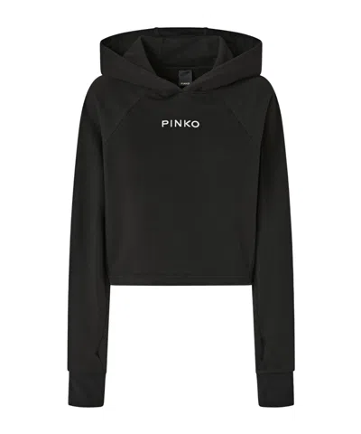 Pinko Long Sleeve Sweatshirt In Black