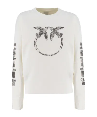 PINKO PINKO MINDELO CREWNECK SWEATSHIRT