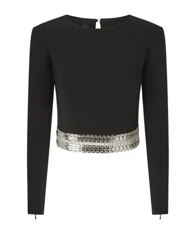 Pinko Long-sleeved Blouse In Black