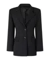 Pinko Adjustable Blazer With Back Belt Detail In Black