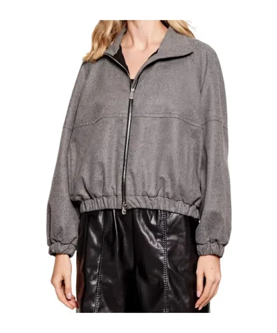 Pinko Long-sleeved Casual Jacket In Gray