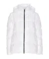 Pinko Indice Glossy Down Jacket In White