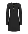 Pinko Long Sleeved Dress In Black