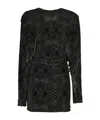 Pinko Long-sleeved Dress In Black