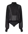Pinko Long-sleeved Jumpsuit In Black