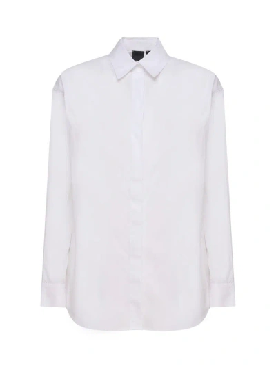 Pinko Long Sleeved Poplin Shirt In White