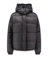 Pinko Padded Down Jacket With High Wrap-around Collar In Black