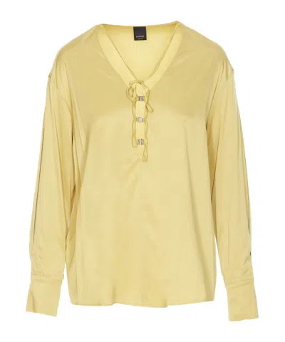 Pinko Long-sleeved Shirt In Nude