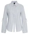 Pinko Long-sleeved Striped Shirt