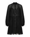 Pinko Skull-embellished Mini Dress In Black