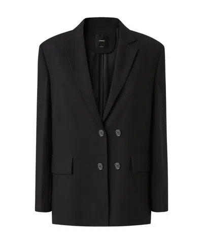 Pinko Long-sleeved Suit Coat In Black