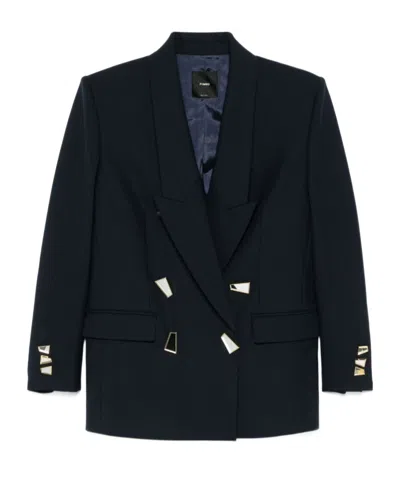 Pinko Long-sleeved Suit Coat In Black