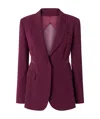 Pinko Cady Single-breasted Blazer In Red