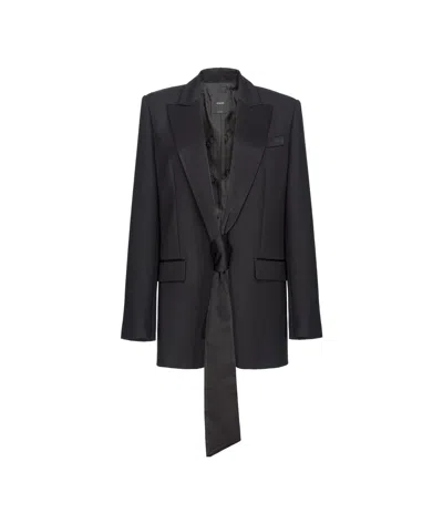 Pinko Long-sleeved Suit Jacket In Black