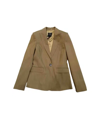 Pinko Long-sleeved Suit Jacket In Brown