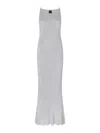 Pinko Nelson Viscose And Metallised Fibre Long Dress