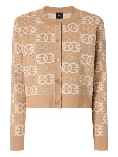 Pinko Long-sleeves Cardigan In Neutral