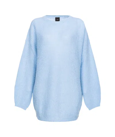 Pinko Long Sweater In Blue