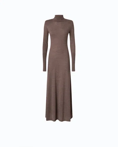 Pinko - Long Turtleneck Dress In Merino Wool - M