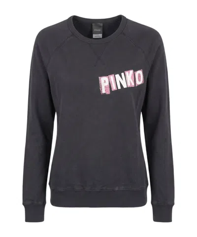 Pinko Long-sleeve Sweatshirt In Black