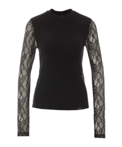 Pinko Long-sleeve T-shirt In Black