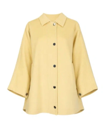 Pinko Long-sleeved Coat In Neutral
