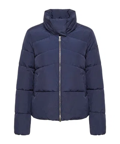 Pinko Long-sleeved Padded Jacket In Blue
