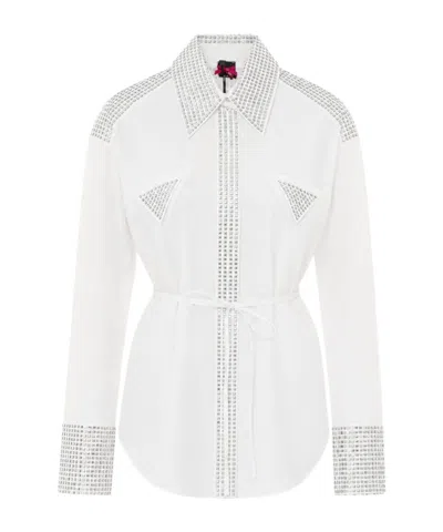 Pinko Long-sleeved Shirt In White