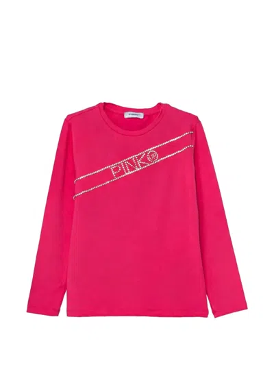 Pinko Kids' Long-sleeved Top In Pink