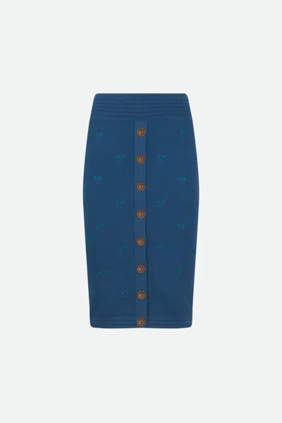 Pinko Longuette Jacquard Blu In Blue