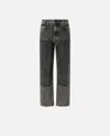 Pinko Grey Jeans With Rhinestone Applications