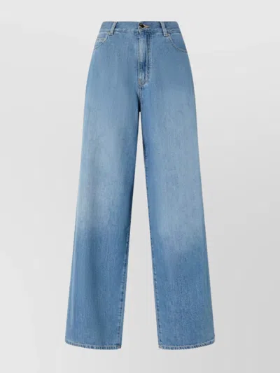 PINKO LOOSE HIGH-RISE WIDE-LEG JEANS