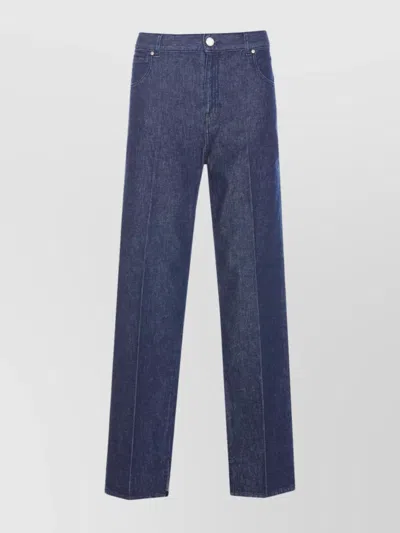 PINKO LOOSE JEANS WITH BACK PATCH POCKETS