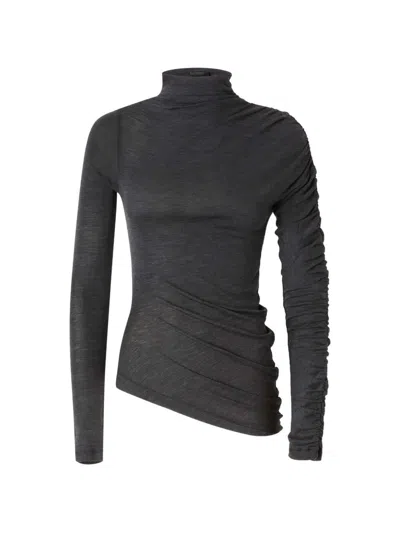 Pinko Loto Turtle Neck Sweater In Black