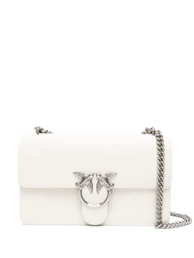Pinko Love Baby Icon Crossbody Bag In White