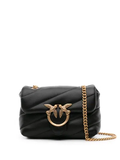 PINKO LOVE BABY PUFF LEATHER CROSSBODY BAG