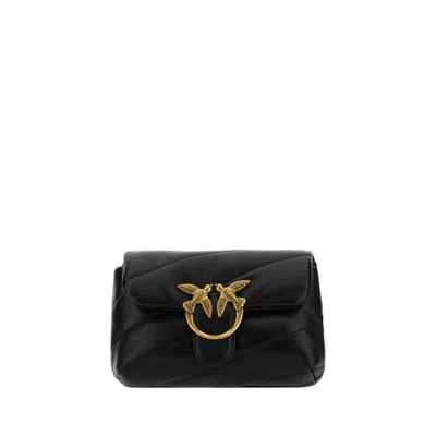 Pinko Love Baby Shoulder Bag In Black