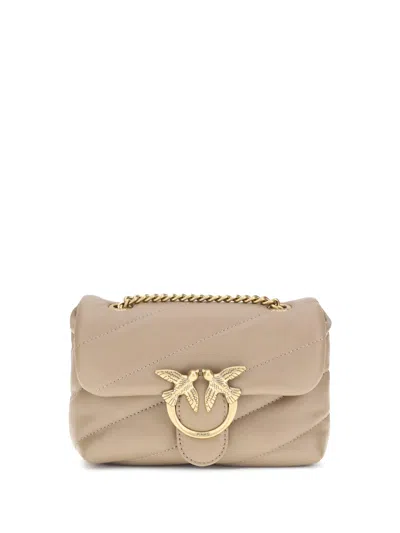 Pinko Love Baby Shoulder Bag In Neutral